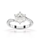 3 CT Lab Diamond Classic Solitaire Ring